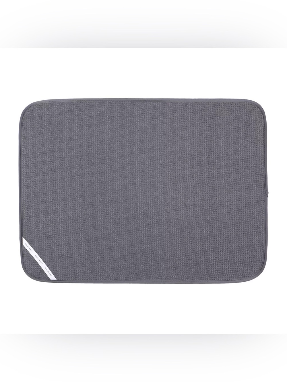 NWT Food Network Gray Dish Drying Mat - Reversible & Machine Washable! 16” x 18”